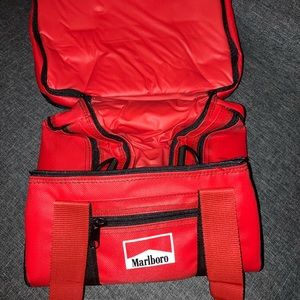 Marlboro brand insulated lunch carry case full zip padded NEW outdoor insulated